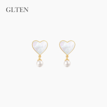 Love Pearl sterling silver earrings female earrings summer 2021 New Tide niche earrings advanced sense simple earrings