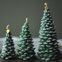 CHICROSE palm wax handmade candles Christmas tree styling desktop romantic dinner ornaments gift packaging children