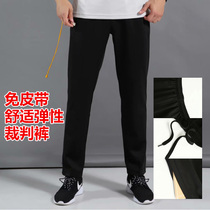 Basketball referee pants mens suit professional competition short sleeve female referee clothing sweat-absorbing jacket trousers can be printed