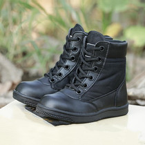 Spring and summer childrens combat boots