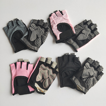 Fitness gloves anti-wear and wear semi-finger sports outdoor men and women breathable mesh damping machines Single-bar training gloves