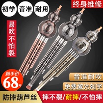 Anti-fall gourd silk copper-plated musical instrument beginner C downgrade B tune A adult professional performance male and female children students self-study
