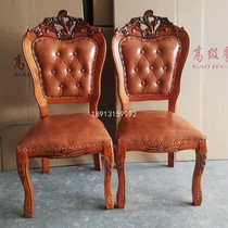 Hotel chair hotel solid wood dining chair box soft box chair hotel club table and chair dining room chair Chinese dining chair