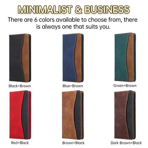 Minimalist Business Bicolor Wallet Samsung Phone Case