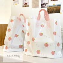 Summer peach temptation plastic handbag clothing store bag shopping bag cosmetics jewelry Net red gift bag