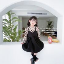  Girls early autumn dress 7 childrens little girl 2021 new spring and autumn sundress two-piece princess skirt western style
