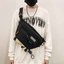 Tide brand messenger bag mens large-capacity Japanese tooling chest bag student backpack female ins tide cool casual shoulder bag