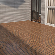  Outdoor floor paving Imitation wood floor tile Courtyard Garden yard Terrace Balcony floor tile Outdoor non-slip wood grain tile