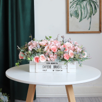  American fence simulation flower dining table living room decoration fake flower small fresh ins wind balcony decoration stage wedding flower