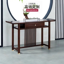 New Chinese entrance table Solid wood corridor entrance cabinet End view table Decorative table case Several foyer side cabinet Decorative cabinet