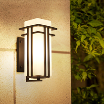 New Chinese style outdoor lamp Waterproof garden lamp Antique balcony Outdoor villa door Exterior wall corridor Retro wall lamp