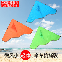 Weifang 2021 new kite light body umbrella cloth adult large high-end triangular breeze easy-to-fly kite large extra large