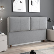 Headboard upholstered simple modern bed 1 8 1 5 meters washable near fabric wood bed backrest plate
