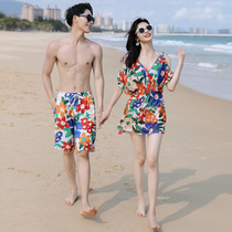 Beach pants couple swimsuit female 2021 new couple summer sunscreen water park mens suit hot spring bikini