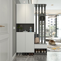  Light luxury living room shoe cabinet foyer entrance partition cabinet Simple modern screen cabinet Coat rack entrance hall cabinet combination