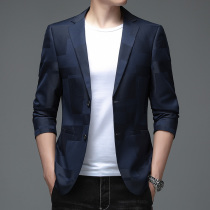 Suit mens spring and autumn jacket single piece Korean version of trend handsome self-cultivation casual mens single western coat autumn small suit