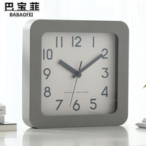 Nordic Brief Hanging Clock Home Fashion Mute Square Table Swing Piece Creative Personality Living-room Pendulum hanging wall clock