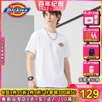 Emperors Dickies short sleeves T-shirts Men and women logo printed Dix All cotton pure color lovers half sleeve spring summer new product
