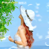 Lady Sundayafternoons Ladies Outdoor Great Eatery Neck Beach Breathable Summer Sun Sun Sunscreen