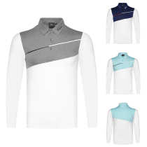 New golf clothing mens long-sleeved T-shirt sunscreen suit golf breathable perspiration quick-drying jersey POLO shirt summer