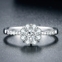 1 karat diamond ring women snow kuan 18K platinum marriage proposal diamond ring 50 platinum wedding rings real diamonds custom male 1