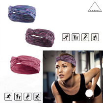 Beat Rolling Anger ten thousand * Can hair band Lady hair stirrup Elastic Cross Beam Hair Band Movement Yoga Stripe sweat headscarf