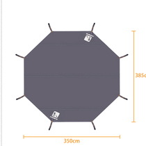 Octagonal edge type ground cloth canopy floor mat pyramid tent moisture-proof mat thickened cotton cloth spire tent shed accessories