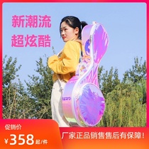 Jinchuan Laser Zhongruan bag shoulders Zhongguan Qin bag thick cotton patent leather bright surface Zhongruan backpack portable Zhongguan bag