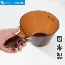 Japan asvel imported thick water scoop long handle water spoon food grade household kitchen scoop water drift water scoop