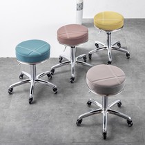 Beauty stool pulley hairdressing shop chair rotating lifting round stool barber shop big work bar stool beauty salon special