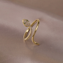 Charming Spirit Snake ~ Advanced Sense Delicate Snake Ring Female Minor ins Tide Foods Ring Fashion Personality Light Luxury Ring