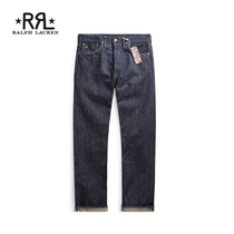 RRL mens Classic straight tube plate with side jeans RL90183