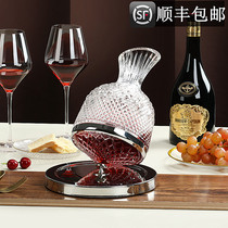European crystal red wine glass High-grade fast creative tumbler decanter household set net red spinning top