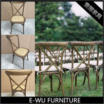 Rural wedding wedding chair lawn wedding chair arrangement solid wood outdoor wedding chair outdoor courtyard wedding chair