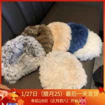 Mao Mao Hat Thickened Cute Rabbit Hair Hat Fur Cold Protection Warm Plush Knitted Hat Baotou Hat Women's Fall Winter Joker