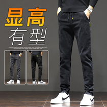 Summer Thin jeans Mens spring and autumn 2022 New tightness waist casual long pants man Tide Cards