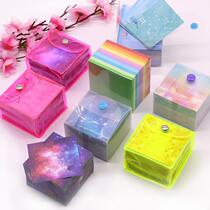 Small size square printing pocket pocket children handmade origami Starry Sky puzzle paper stack color paper card