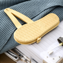 2021 Travel slippers Womens summer creative folding slippers Portable storage Hotel beach shoes Bathroom non-slip travel