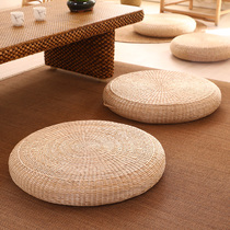 Straw futon group sitting floor Japanese tatami cushion ground home bedroom circular meditation mat