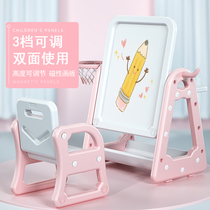 Baby 3-year-old toy 2 small blackboard girl drawing board Toddler children magnetic graffiti writing whiteboard bracket type household