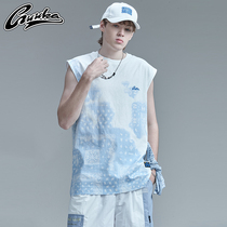GUUKA Chao Brand Cashew Vest Male Summer Student Hip Hop Cotton Sleeveless Sports Fitness Vest Loose Joker