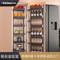 kitchentime Kitchen Cabinet big monster series high cabinet corner linkage tool all aluminum alloy pull basket