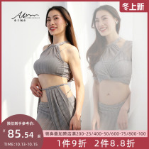 Xizi home belly dance suit suit 2021 spring and summer new three-piece dance suit conservative clothing women