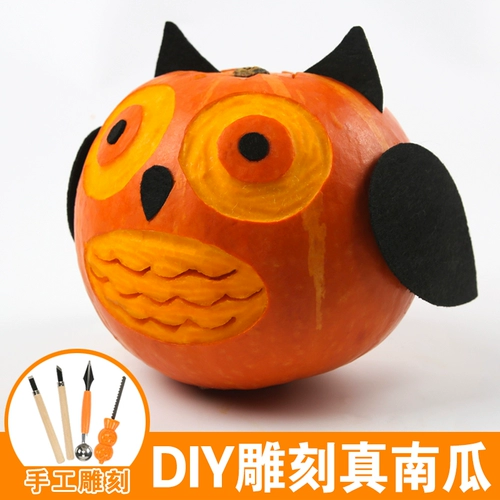 Тыквенный фонарь, DIY, xэллоуин, сова