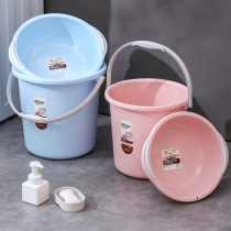Bucket household water storage basin bucket set student dormitory supplies high school housing wash bucket large portable thickening