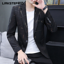 Mens suit suit 2021 new casual Korean fashion slim suit jacket spring and autumn one-piece coat