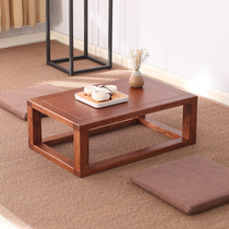 Japanese-Style bay window small coffee table Tatami simple balcony small table Solid wood creative Tatami coffee table square table Low table