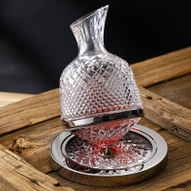 Sanskachi high-end creative personality gyro rotating Decanter wine crystal glass mirror wine tumbler