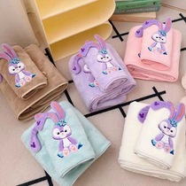 (Star Dailu bath towel two-piece set) children's bath towel super soft coral fleece absorbent baby bath towel blanket quilt