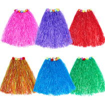 Hula dance props catwalk Hawaiian party Childrens Day pick-up set funny material skirt party performance